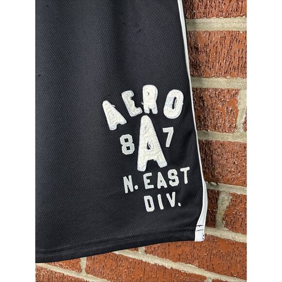 Aeropostale Men’s Mesh Shorts Black Pockets Small - Picture 2 of 8